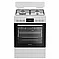 תנור משולב Blomberg HGN8335W 65 ליטר | 4 מבערי גז SABAF | טורבו אקטיבי | לבן | יבואן רשמי ראלקו