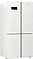מקרר 4 דלתות מקפיא תחתון אינוורטור 572 ליטר Blomberg KQD1623EGW No Frost - זכוכית לבנה